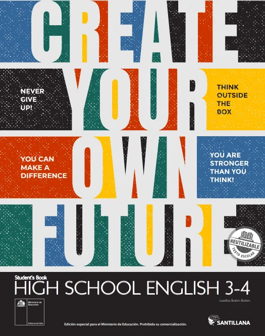 Inglés 3° y 4° medio. Student's Book. Portada Texto