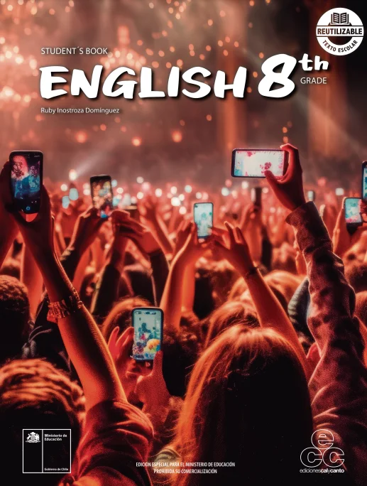 Inglés 8° Básico. Student's Book. Portada Texto