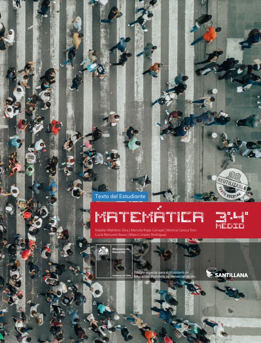 Matemática 3° y 4° Medio, Santillana, Texto del estudiante